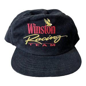 VTG Winston Racing Team snapback hat cap Velvet Embroidered 90s nascar